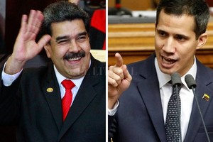 ELLITORAL_235041 |  Archivo El Litoral Nicolás Maduro, presidente de Venezuela, y el opositor Juan Guaidó, presidente de la Asamblea Nacional (AN, parlamento).