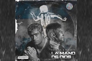 ELLITORAL_424792 |  Gentileza Kriterio Music / One Blood Music Rodrigo y Elián, con sus voces unificadas en honor a un Diego siempre vigente, en la portada del single.