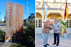 ELLITORAL_243694 |  El Litoral (IZQ) ESTRECHAR LAZOS. En el verano de 2004, la localidad firmó un acuerdo con representantes de la comuna de Birmenstorf, del Canton de Aargau, Suiza y en mayo de 2012 se concretó el segundo hermanamiento con la suiza de Sankt Niklaus, ubicada en el Cantón de Valais (DER)EN NOVIEMBRE DE 2018. La visita del Embajador Alemán en Argentina, Jürgen Christian Mertens, durante la inauguración de la Casa Alemana jugó un papel muy importante.