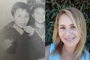 Gentileza Roberto Aníbal Nuremberg en una foto de su infancia. Es el único recuerdo que guarda de su padre. Daniela Rosas (su padre la conoce como María Jimena), sólo pide conocerlo .