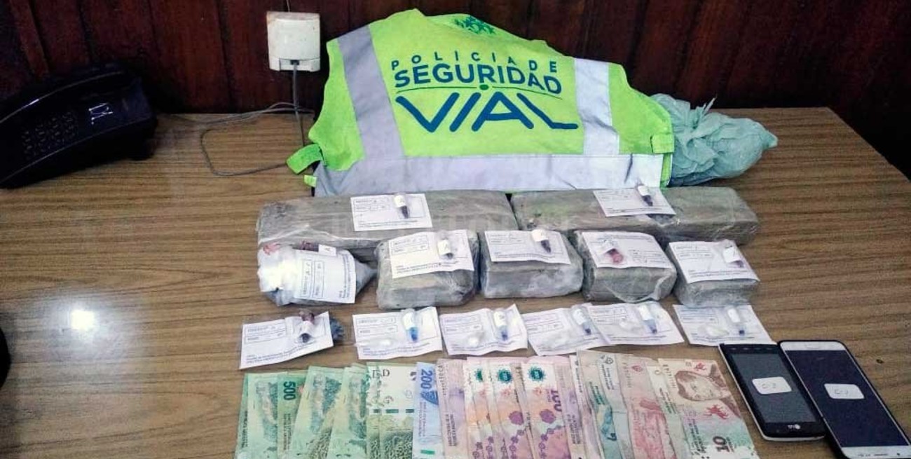 Secuestro de droga y detenidos en un operativo de tránsito cerca de Rafaela
