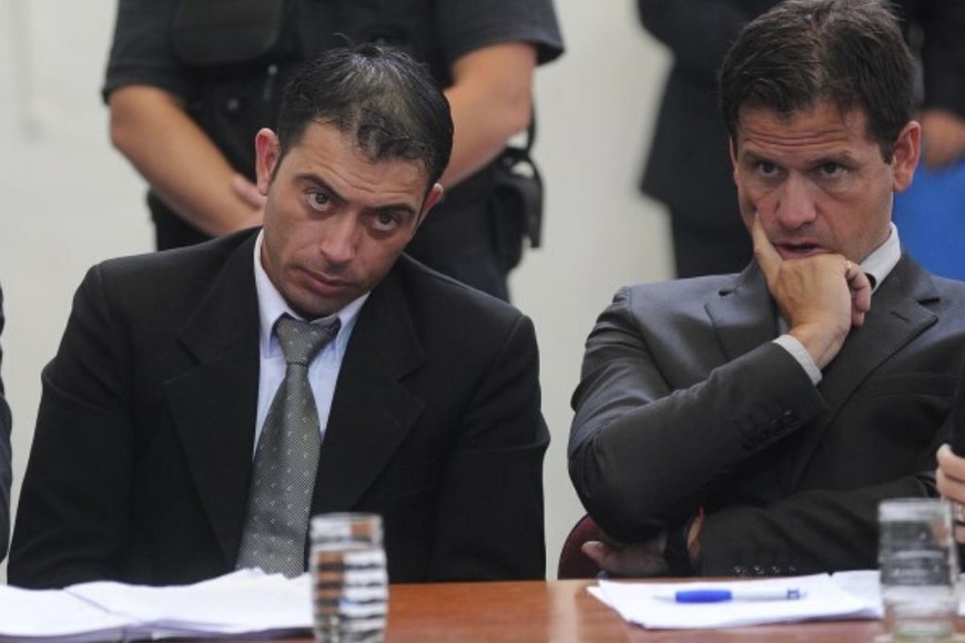 ELLITORAL_283125 |  Gentileza Juilio Torales junto a su abogado, condenado a 10 años de prisión por torturar a Luciano.