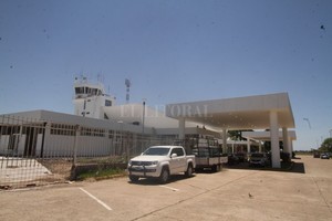 ELLITORAL_198600 |  Guillermo Di Salvatore El aeropuerto está cerrado desde mediados de junio por los trabajos que se están realizando en la pista.