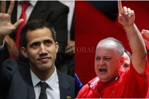 ELLITORAL_237388 |   Juan Guaidó, presidente de la Asamblea Nacional frente a Diosdado Cabello, presidente de la Asamblea Nacional Constituyente