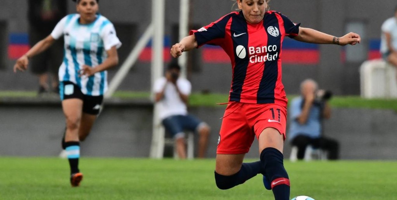 Fútbol femenino: San Lorenzo le ganó a Racing