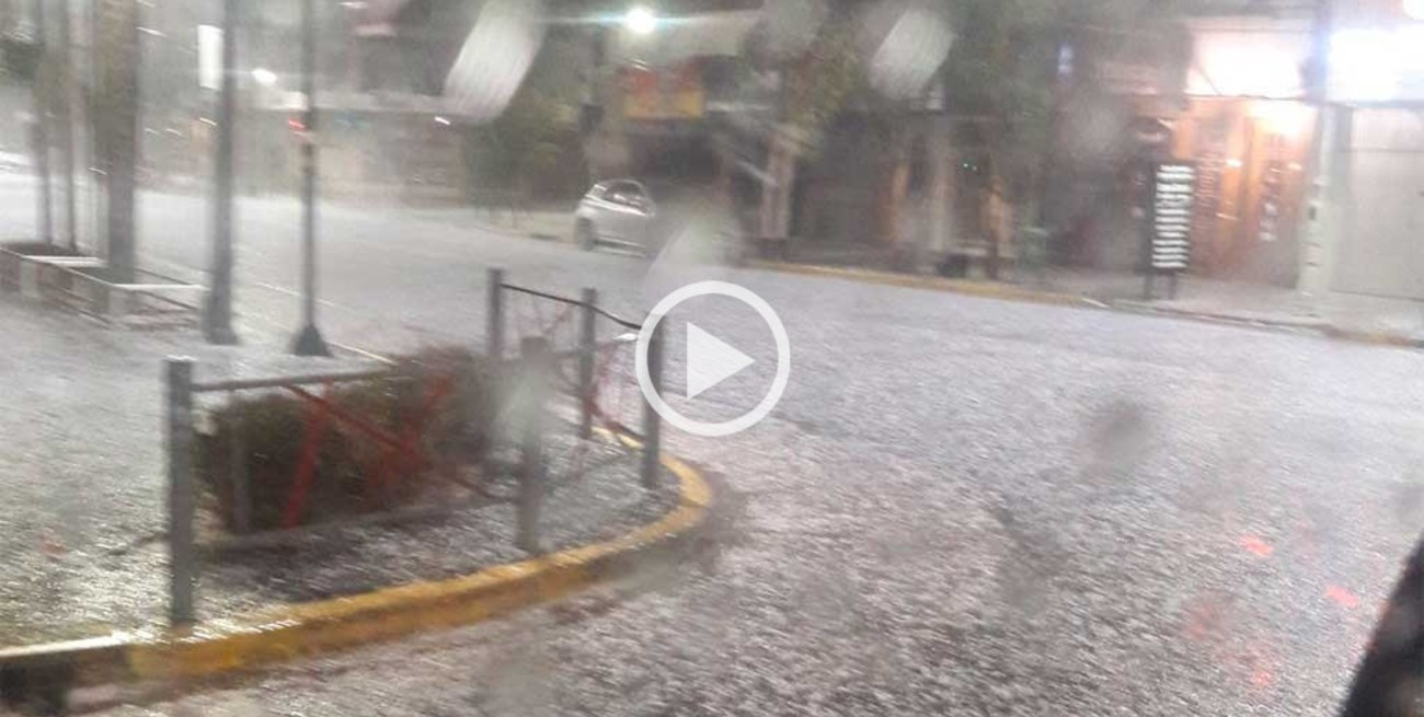 Video: tormenta y granizo en Buenos Aires