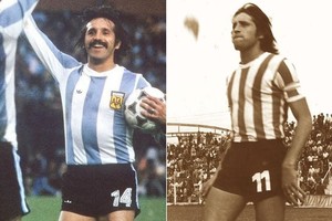 ELLITORAL_242331 |  Archivo El Litoral Leopoldo Jacinto Luque, con las camisetas de la Selección Argentina y Unión