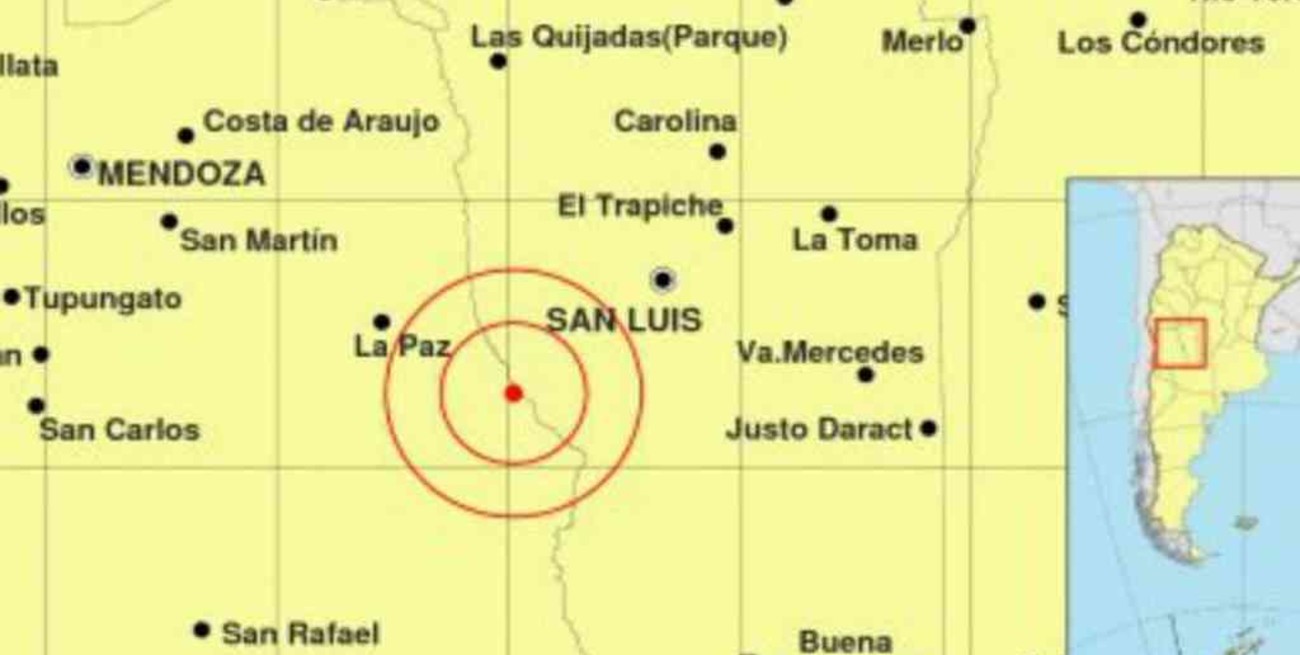 Un sismo de 3,3 grados sacudió a San Luis 