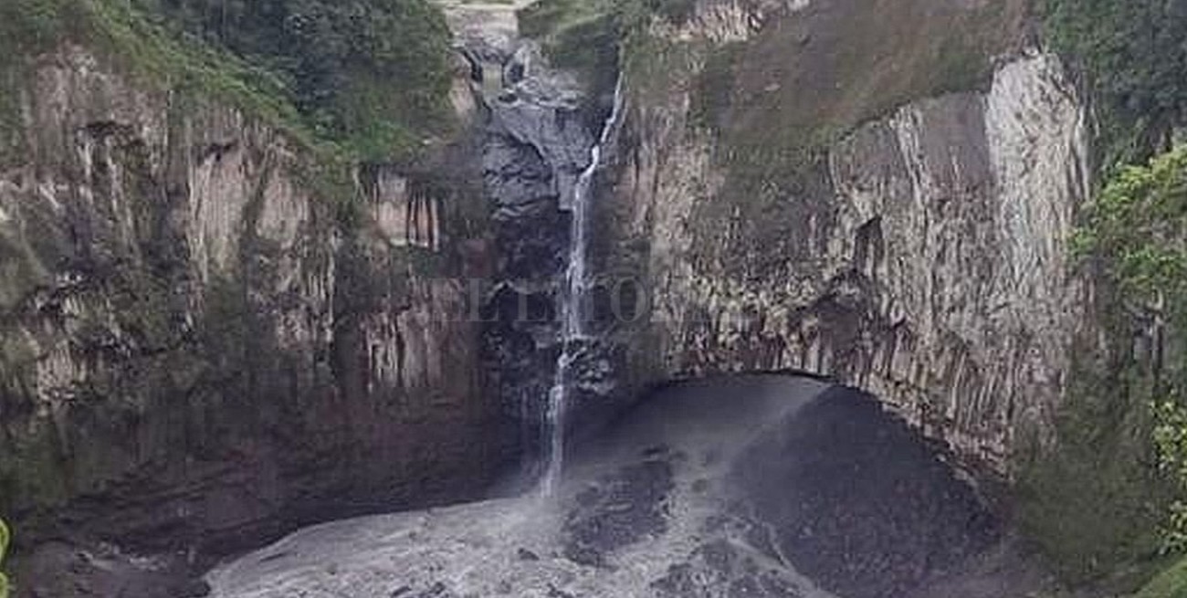 Se "secó" la cascada San Rafael