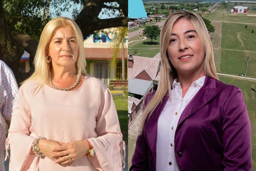 ELLITORAL_244049 |  Facebook Izquierda: Marina Noemí Fontana (Cambiemos). Derecha: Sandra María Fontana (PJ).