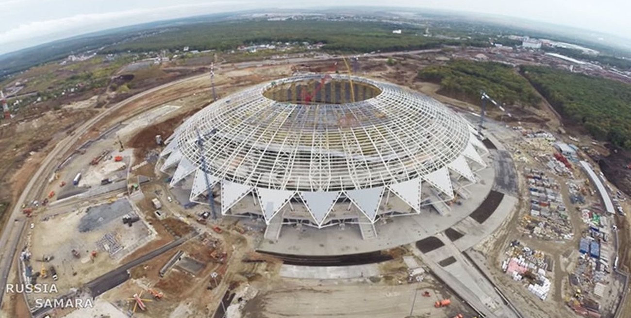 Hay retraso en la construcción de un estadio para el Mundial