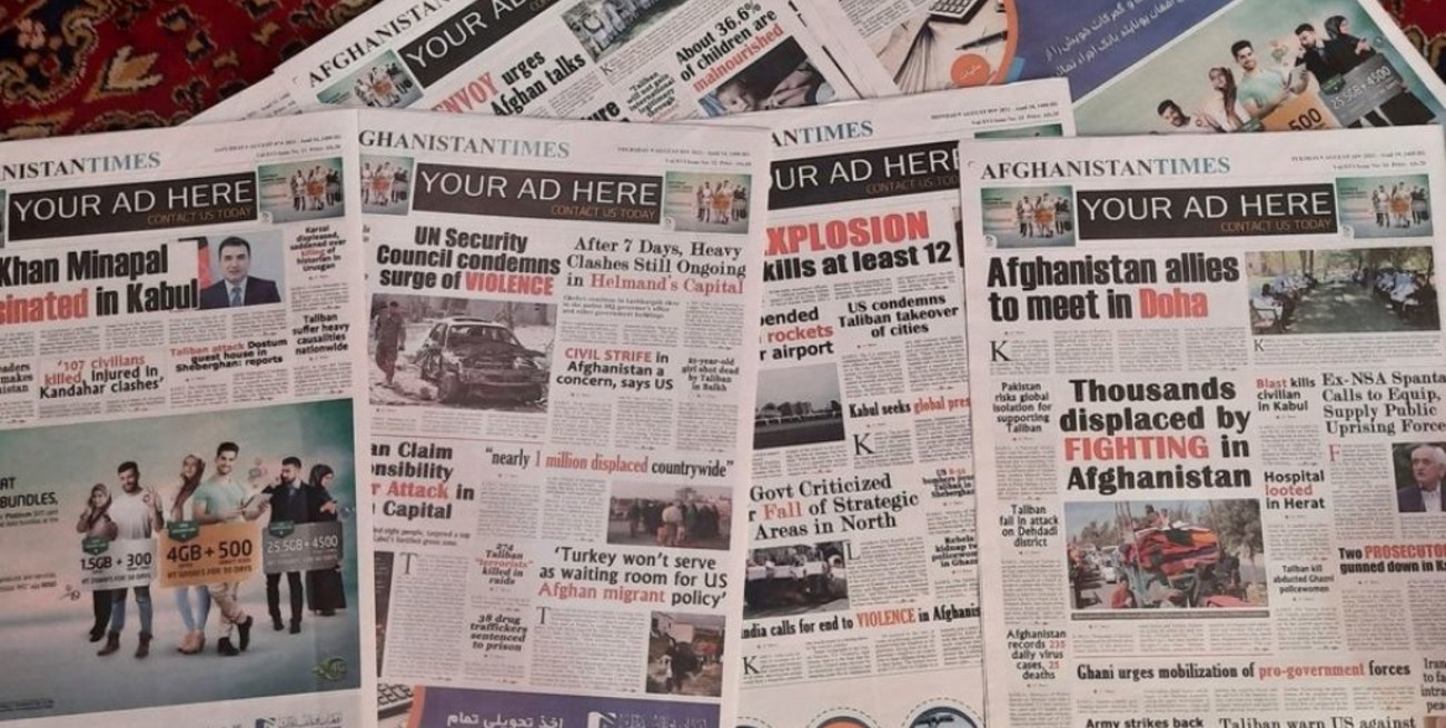 Desde que los talibanes tomaron el poder, no hay diarios en Kabul