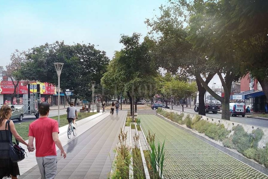 ELLITORAL_188497 |  Gentileza Municipalidad Cuando no hay precipitaciones, el sector del  reservorios  se puede aprovechar como espacio de juegos, entre otras posibilidades.