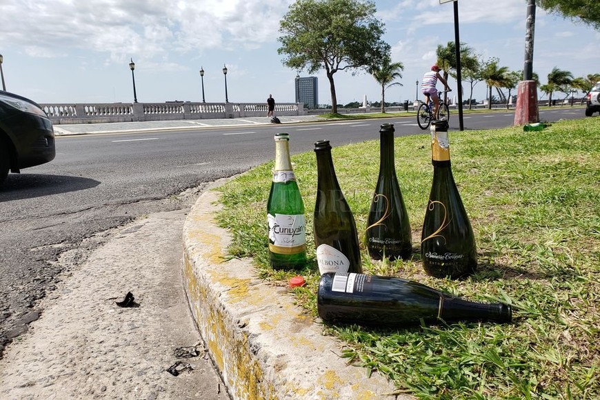 ELLITORAL_277441 |  El Litoral Un poco de la basura que todavía sigue en la ciudad