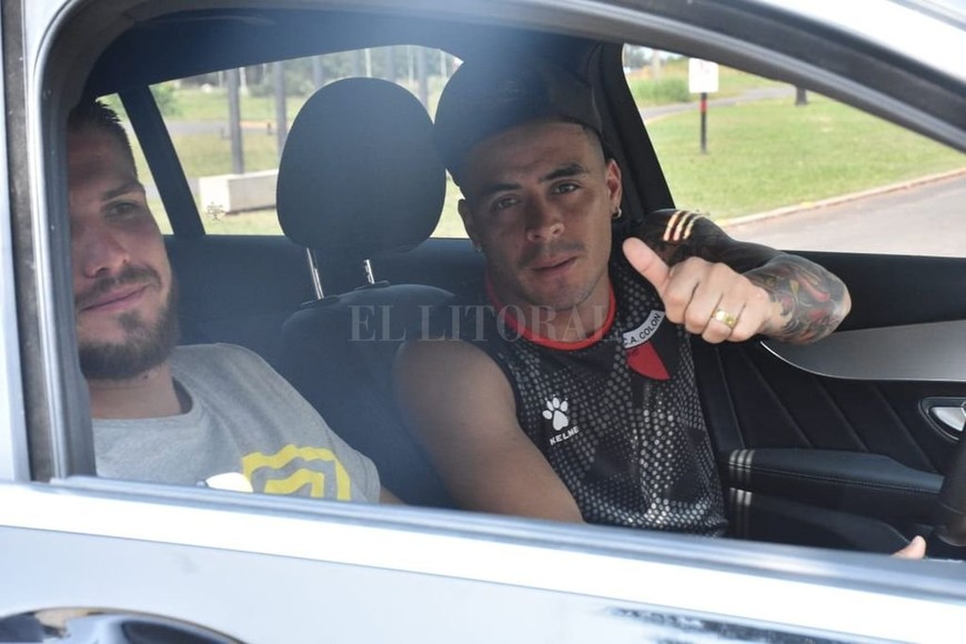 ELLITORAL_280674 |  Flavio Raina Brian Fernández llegando a la reunión.