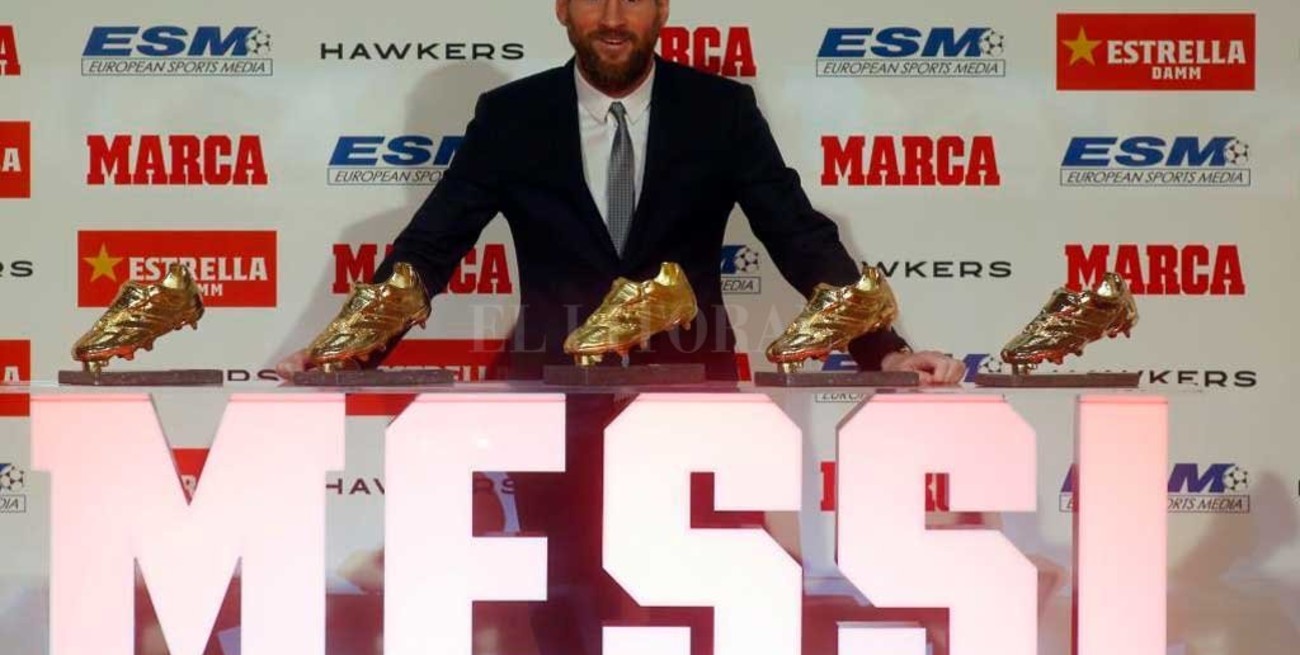 Messi recibió la bota de oro