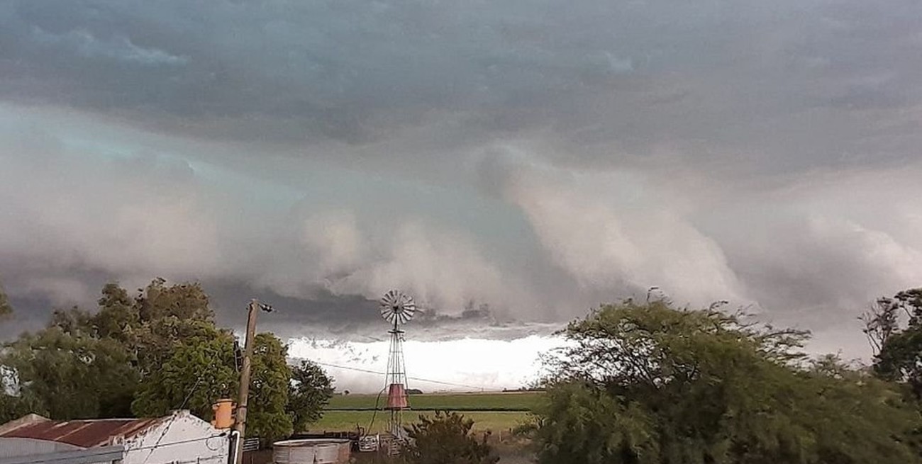 Rige un aviso a corto plazo por tormentas con granizo en el centro de la provincia de Santa Fe