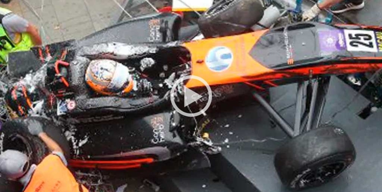 Impactante accidente en la Fórmula 3