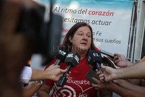 ELLITORAL_241289 |  Pablo Aguirre Mónica Patiño, presidenta de la  Fundación por las Cardiopatías Congénitas .