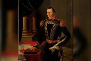 ELLITORAL_423173 |  Oleo de Amadeo Gras de 1845. Museo Histórico Provincial de Santa Fe. General Juan Pablo López. Antiguo aliado de Rosas, se pronunció en su contra en 1842. Invadió la provincia en 1845, aunque fue luego desalojado por el gobernador Echagüe. Acompañó a Urquiza en Caseros.