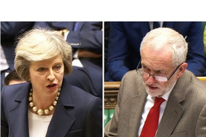 ELLITORAL_232463 |  Internet Theresa May y jeremy Corbyn, enemistados a causa de la votación para el Brexit