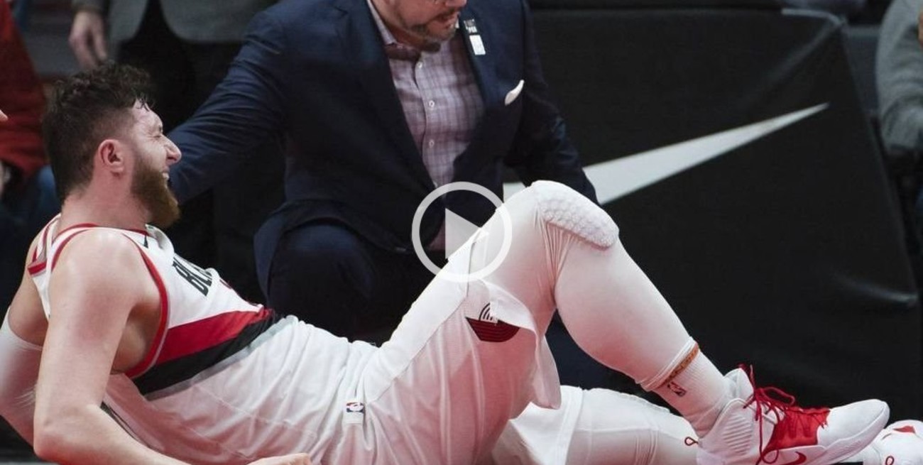 Imágenes sensibles: Dura lesión en la NBA