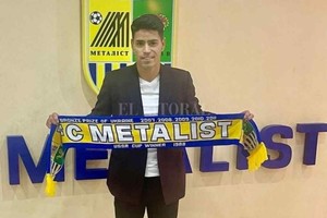 ELLITORAL_440617 |  Gentileza Poblete había firmado contrato con el Metalist Kharkov de la Premier League de Ucrania hace algunas semanas y todavía no había llegado a debutar oficialmente en ese club.