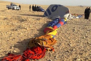 ELLITORAL_199989 |  AFP. Así quedó el globo aerostático.