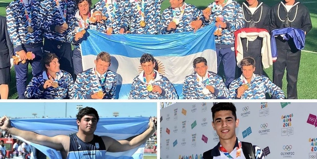 Argentina cosechó medallas de oro en rugby, lanzamiento de bala y volcadas