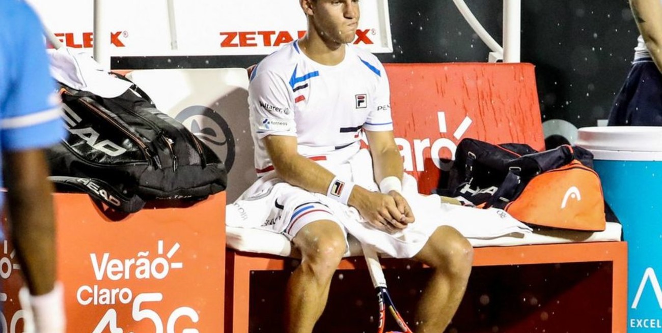 ATP de Río de Janeiro: Schwartzman abandonó por lesión
