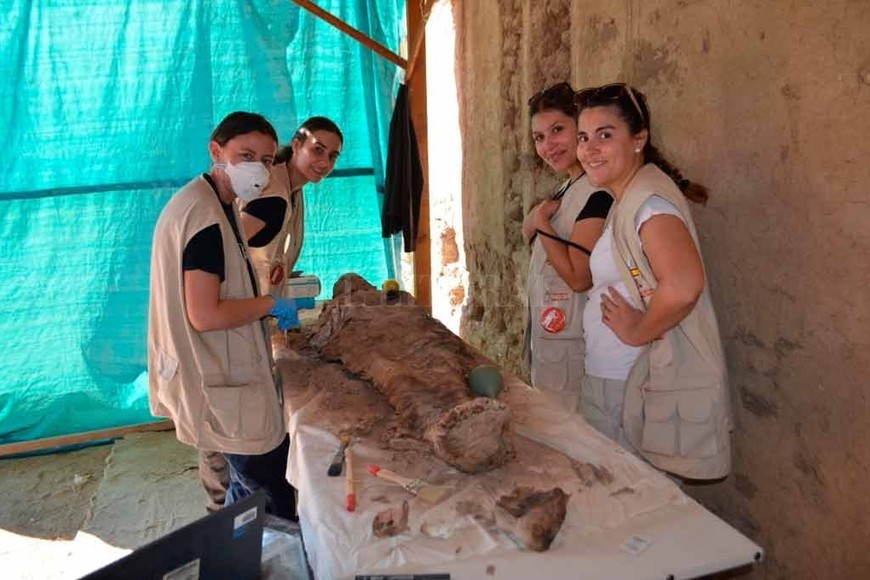 ELLITORAL_237803 |  Gentileza Instituto de Estudios del Antiguo Egipto NICOLARI (la primera a la derecha) es la única argentina que integra la prestigiosa institución.