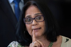Captura digital Damares Alves, una pastora evangélica, fundamentalista antiaborto, y futura ministra de DDHH de Brasil.