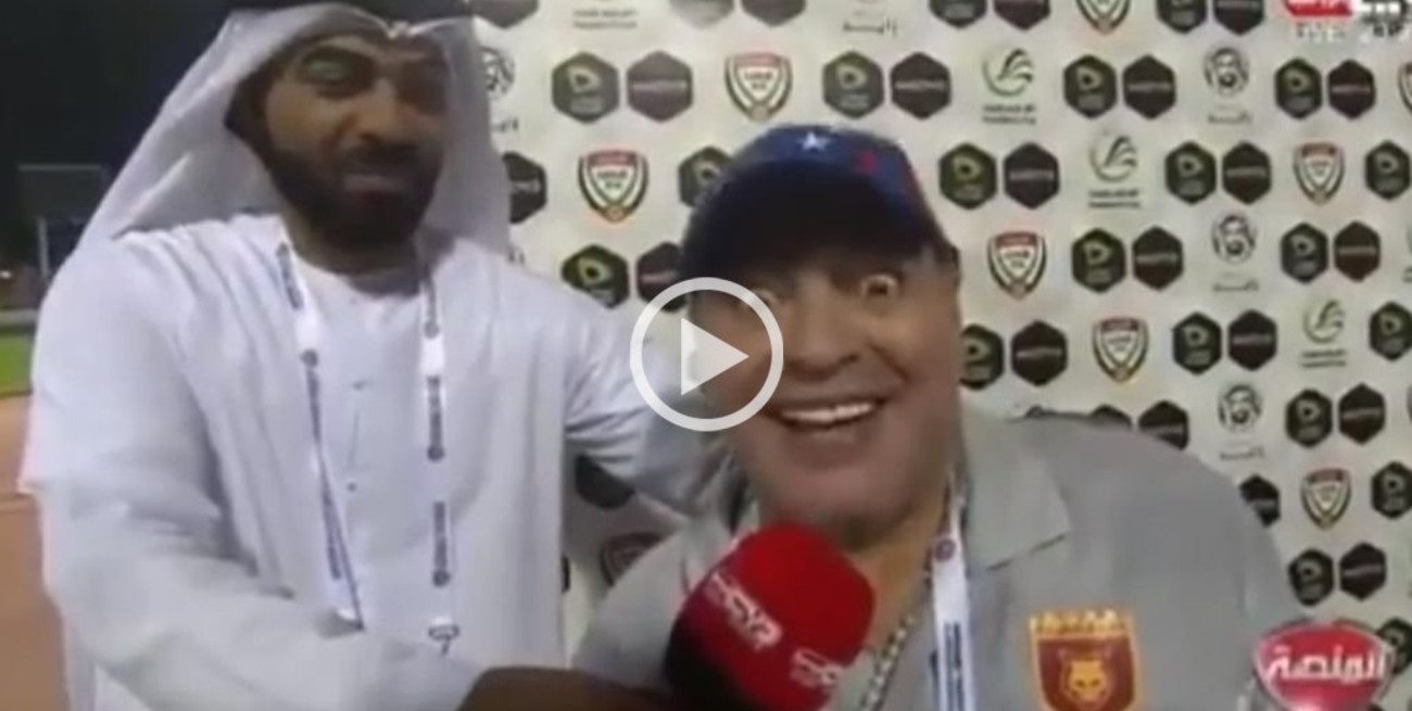 Maradona "como loco" tras la victoria agónica del Al Fujairah