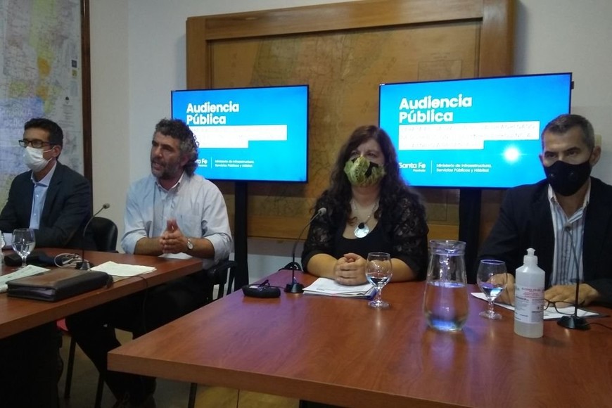 ELLITORAL_429334 |  GSF Tarchini, Caussi, Fassano y Aimaretti encabezan la audiencia desde el Ministerio de Infraestructura.