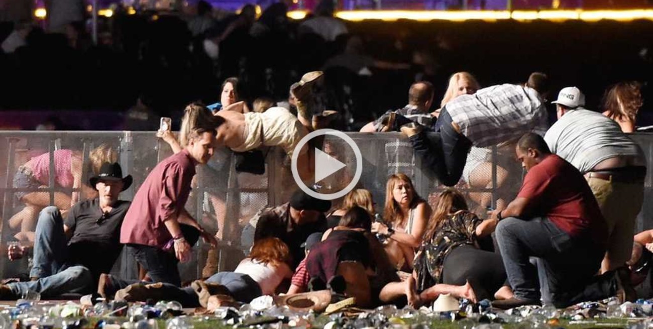 Video: impactantes imágenes del tiroteo en Las Vegas
