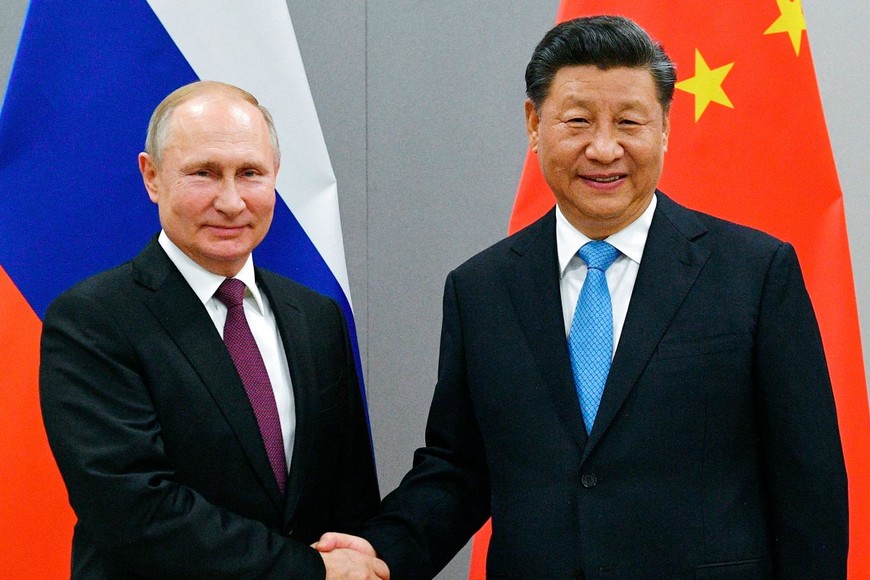 ELLITORAL_435384 |  Gentileza Xi Jinping estuvo por 38° con Vladimir Putin.