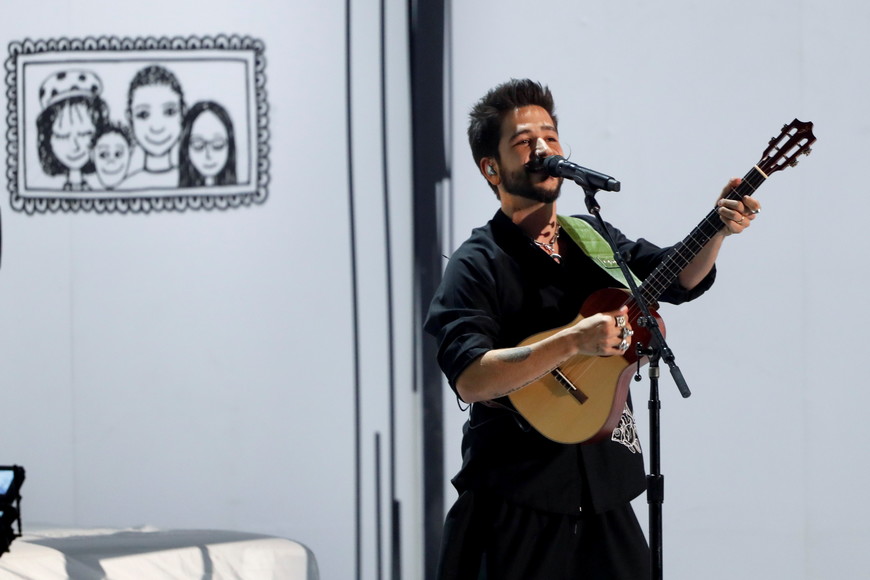 ELLITORAL_419191 |  REUTERS. Camilo performs during the 22nd Annual Latin Grammy Awards show in Las Vegas, Nevada, U.S., November 18, 2021.  REUTERS/Steve Marcus