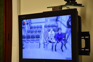 ELLITORAL_231707 |  Flavio Raina Los imputados siguieron el proceso a través de videoconferencia