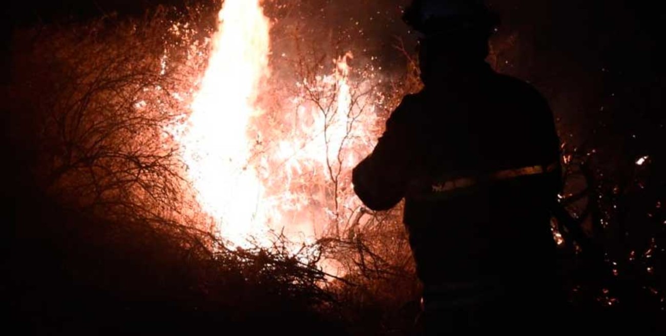 Un voraz incendio se desató en las Sierras de Córdoba