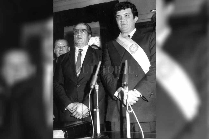 ELLITORAL_326388 |  El Litoral El día del juramento con su compañero de fórmula, Carlos Martínez