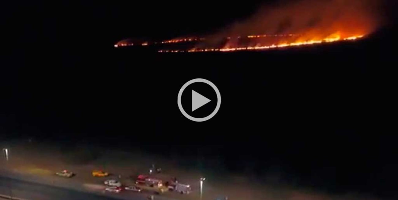 Video: la quema de pastizales también se registra en la provincia de Buenos Aires