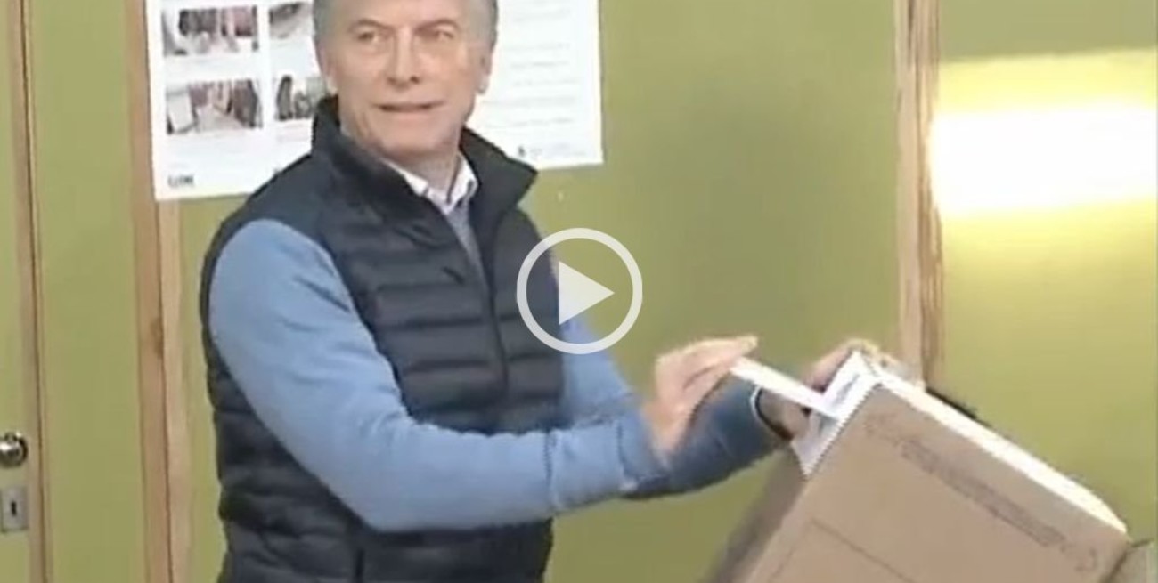 Video: Así votó Mauricio Macri