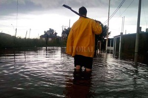 ELLITORAL_229485 |  Gentileza Coronda es una de las localidades más afectadas por las intensas lluvias