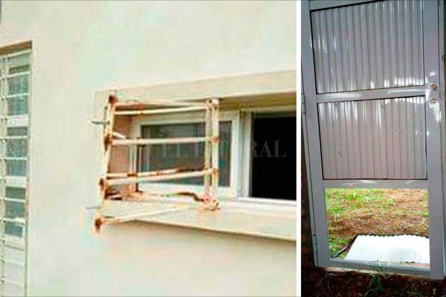 ELLITORAL_229639 |  Gentileza Además del robo de pertenencias, los malvivientes también provocan daños en las propiedades.