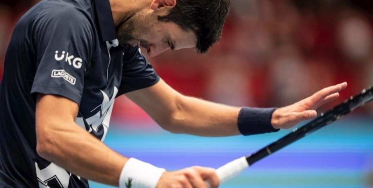 El serbio Novak Djokovic perdió ante Sonego en Viena, en su tercera derrota del año