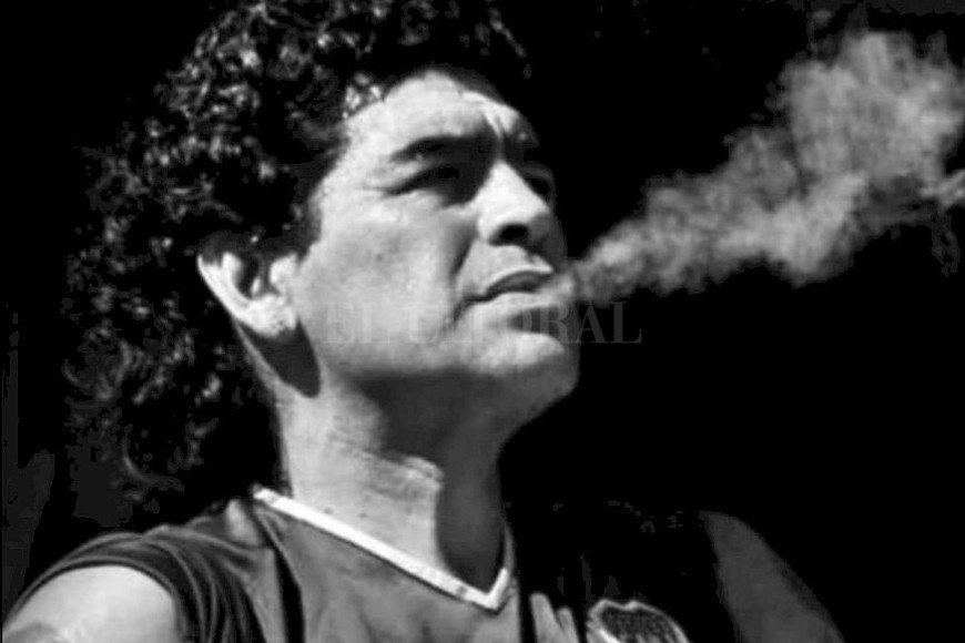ELLITORAL_327046 |  Instagram Axel Caniggia Retrato a lápiz de Diego Maradona