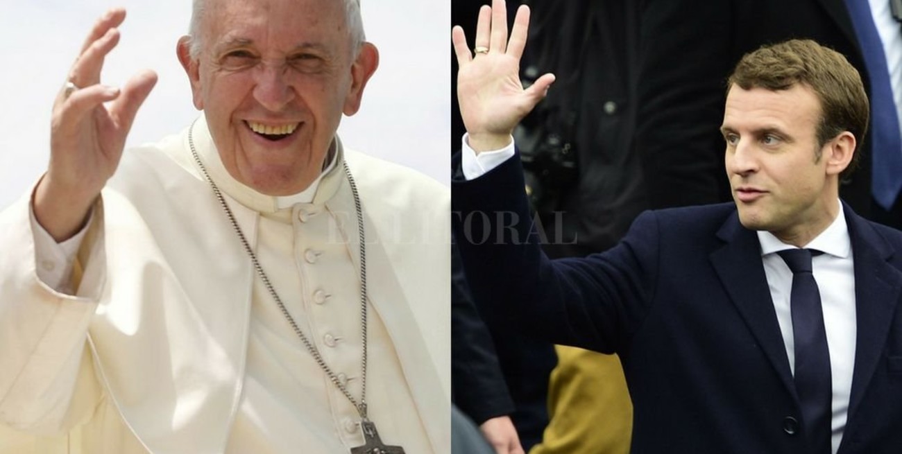 Francisco recibirá este martes a Macron en el Vaticano 