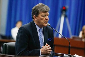 Adrian Lugones Telam, Tucumán, 27 de noviembre de 2019:
El Tribunal Oral Federal de Tucumán escucha la última declaración del ex jefe del Ejército César Milani, antes de dar a conocer el veredicto, este viernes, en el juicio que lo tiene como imputado por la desaparición del soldado Alberto Ledo, en 1976, en el que también está acusado el ex capitán Esteban Sanguinetti.
Foto: Adrián Lugones