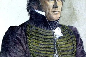 Archivo El Litoral Litografía de César Hipólito Bacle impresa en Buenos Aires. Representa al Brig. Gral. Estanislao López sobre la base del retrato pintado en Santa Fe por Carlos Enrique Pellegrini.