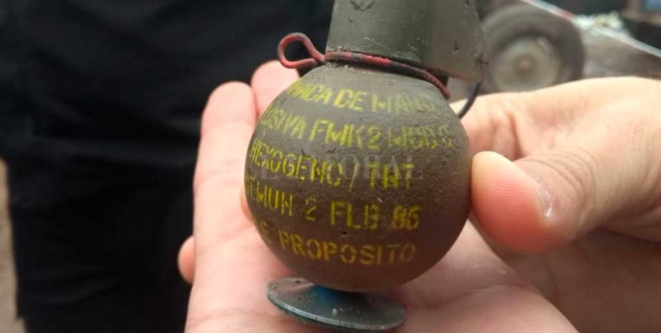Encontraron una granada de mano en un relleno sanitario
